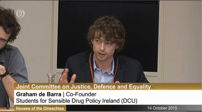 Graham de Barra - Co-Founder of Students For Sensible Drug Policy Ireland